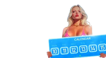 Изображение, представляющее турниры в интернет-казино Slotozal, с изображением участниц в ярких костюмах.